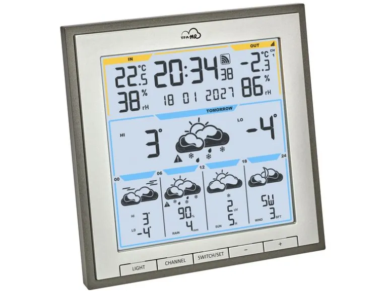 TFA Dostmann Wetterstation WLAN Anthrazit