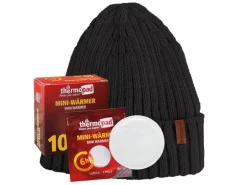 Thermopad multi BEANIE Merino inkl. 10 Miniwärmer - Schwarz