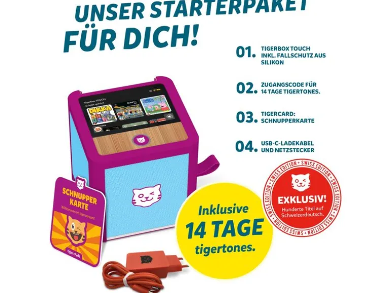 Tigermedia Tigerbox Touch Plus Swiss Edition Hellblau