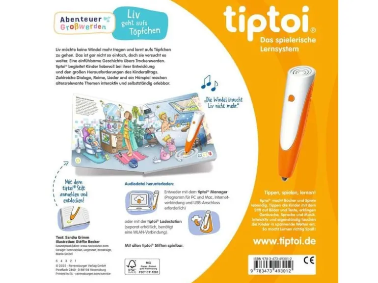 tiptoi Lernbuch «Liv geht aufs Töpfchen»