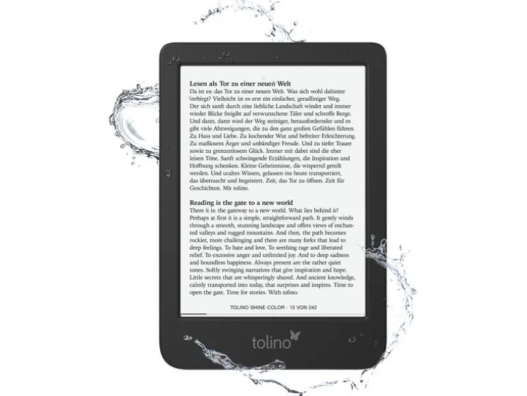 tolino eReader shine color Schwarz