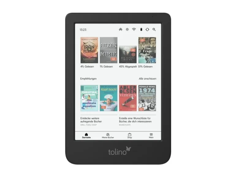 tolino eReader shine color Schwarz