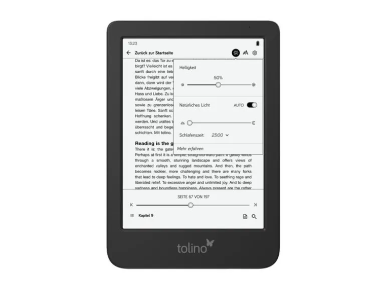 tolino eReader shine color Schwarz