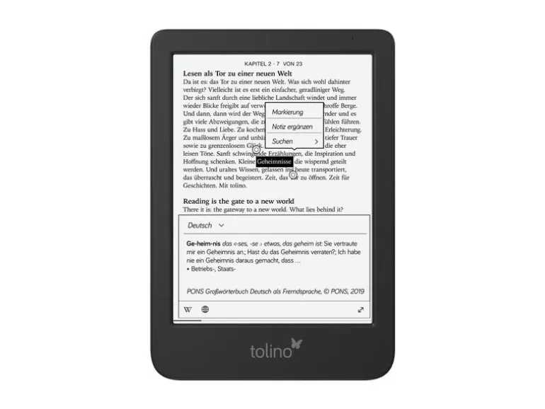 tolino eReader shine Schwarz