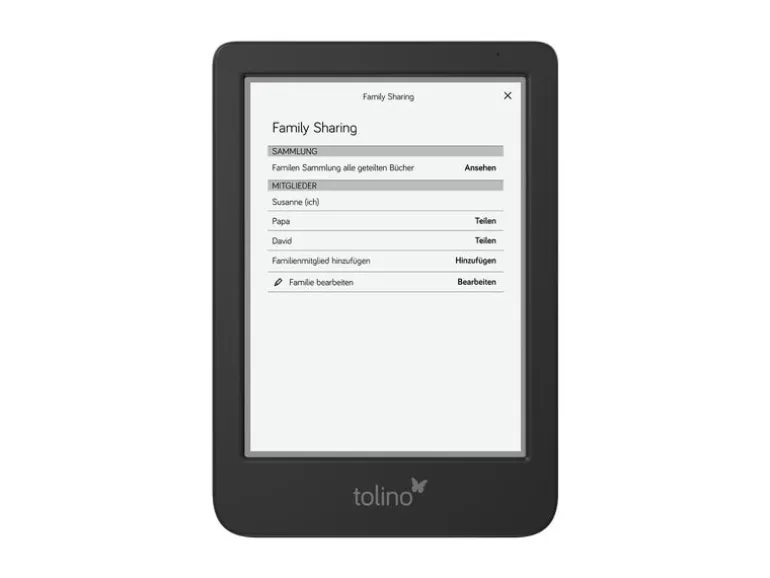 tolino eReader shine Schwarz