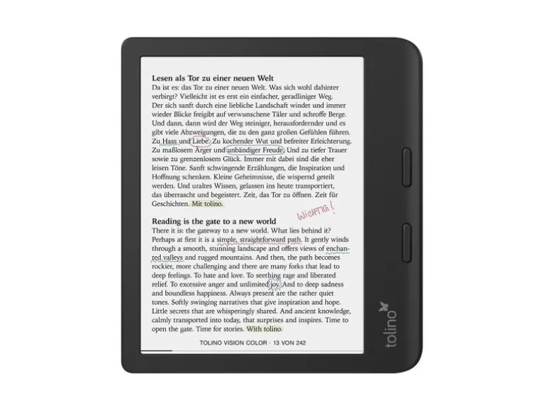 tolino eReader Vision Color Schwarz