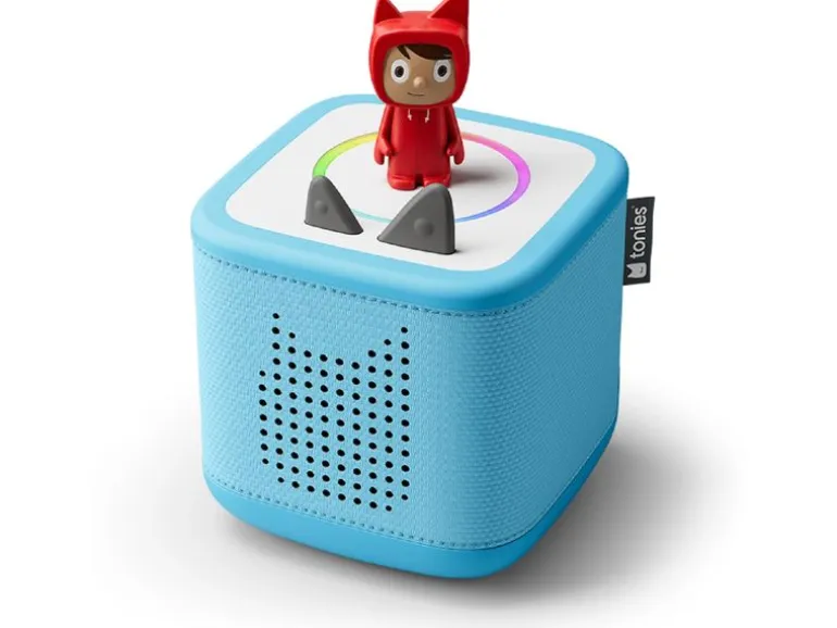 Tonies Toniebox 2 Blau Starterset inkl. Kreativ-Tonie Rubie Rot