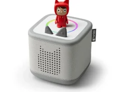 Tonies Toniebox 2 Mondgrau Starterset inkl. Kreativ-Tonie Rubie Rot