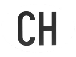 TopLine Hoheitszeichen «CH» magnetisch für PKW, 17.5 × 11.5 cm