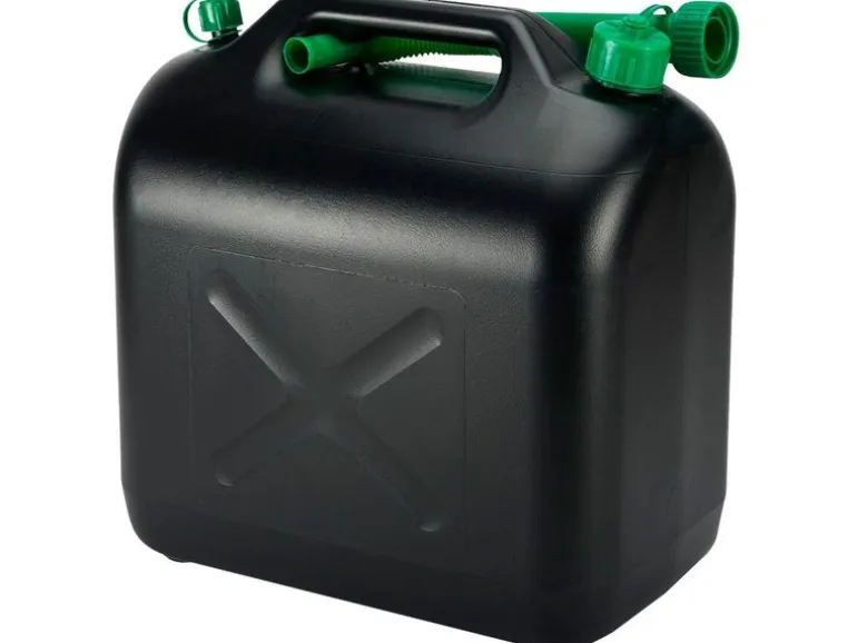 TopLine Kunststoff-Benzinkanister, 20 Liter, schwarz