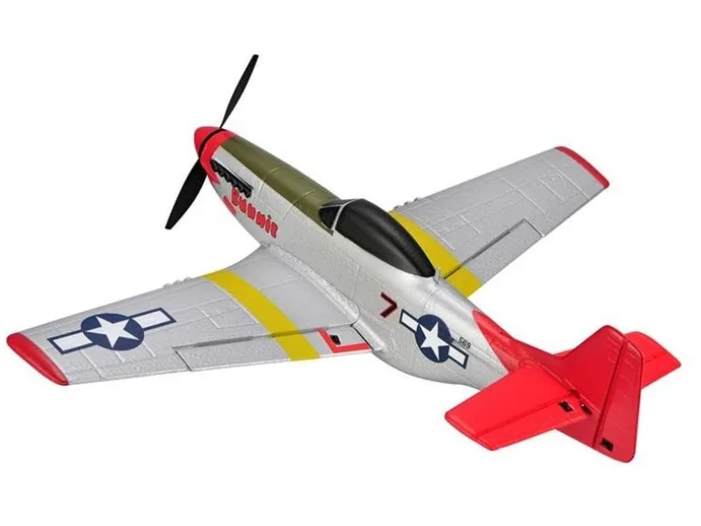 TOP-RC Warbird Mini P51D 450 mm, Rot, RTF
