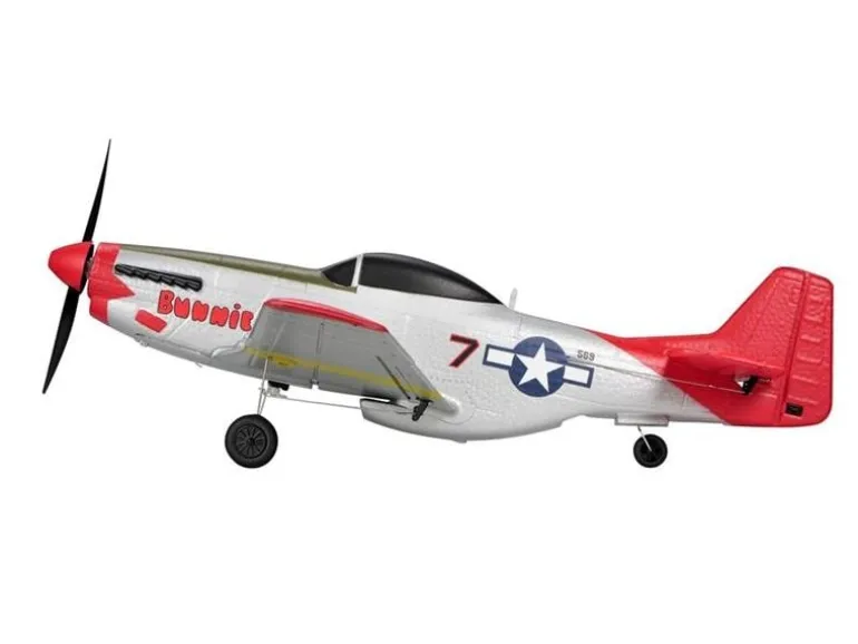 TOP-RC Warbird Mini P51D 450 mm, Rot, RTF
