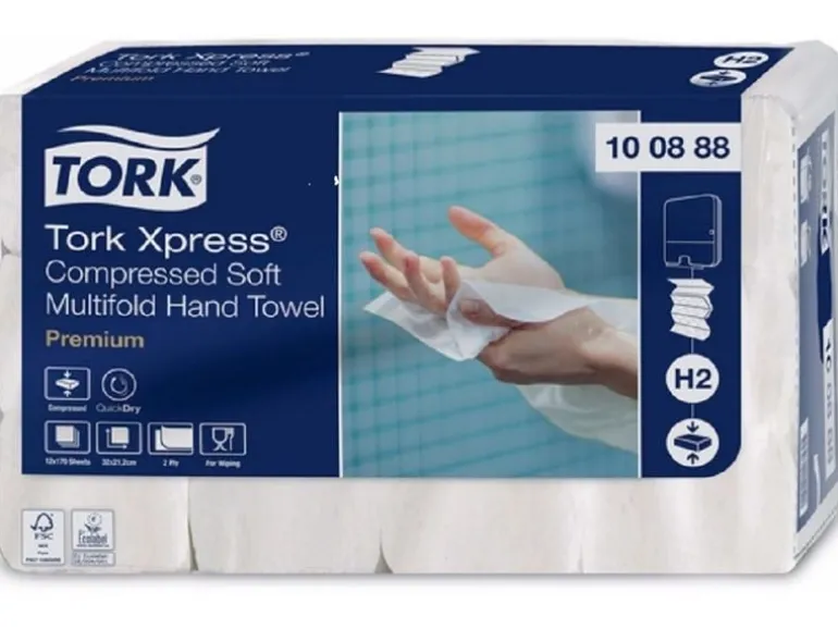 Tork Papierhandtücher Interfold Tork Premium H2 2-lagig