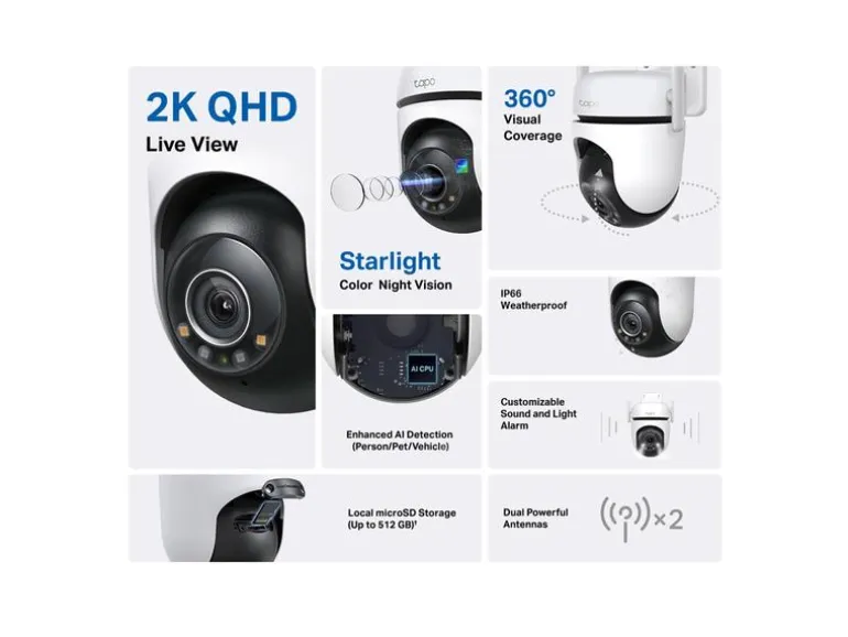 TP-Link Netzwerkkamera Tapo C520WS