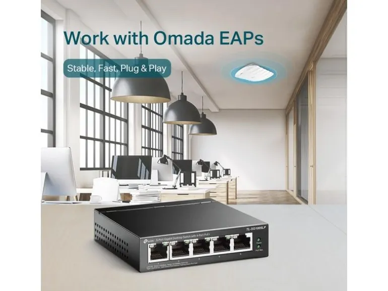 TP-Link PoE+ Switch TL-SG1005LP 5 Port