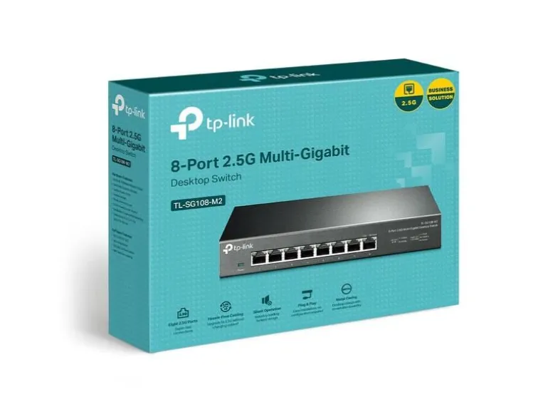 TP-Link Switch Omada Unmanaged 8 x 2.5G Ports TL-SG108-M2 8 Port