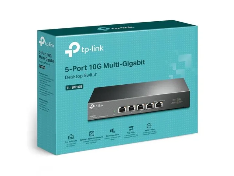 TP-Link Switch Omada Unmanaged Switch 5 x 10G Ports TL-SX105 5 Port