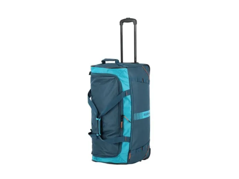 travelite Basics Reisetasche für den Trolley Blau/Petrol 86 l
