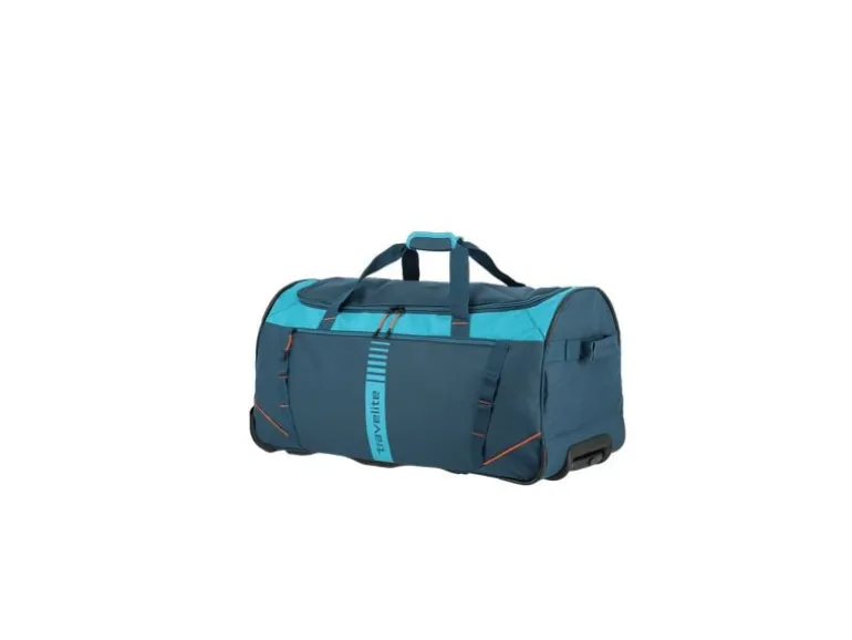travelite Basics Reisetasche für den Trolley Blau/Petrol 86 l