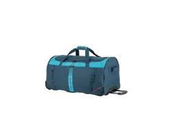 travelite Basics Reisetasche für den Trolley Blau/Petrol 86 l