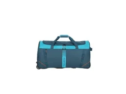 travelite Basics Reisetasche für den Trolley Blau/Petrol 86 l