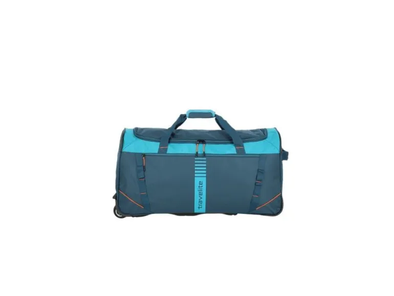 travelite Basics Reisetasche für den Trolley Blau/Petrol 86 l