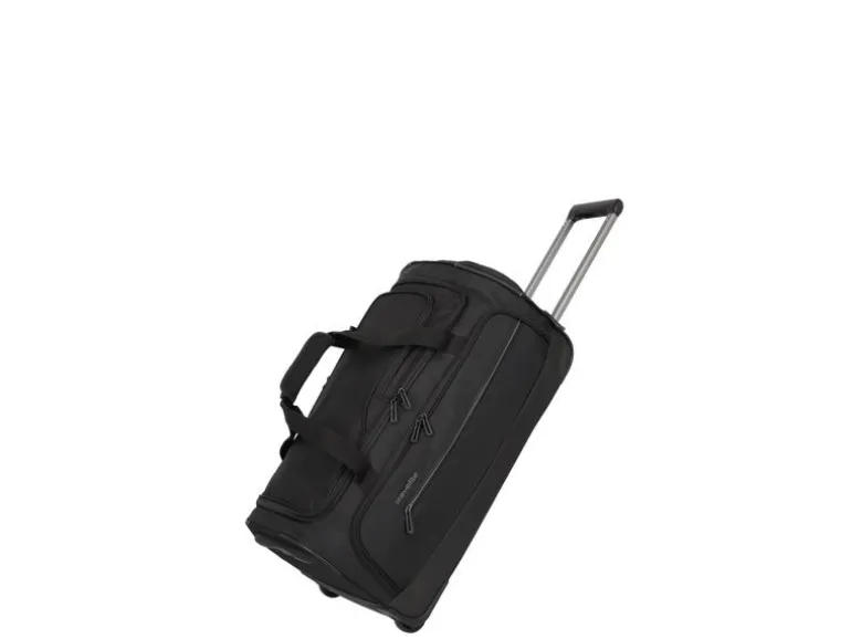 travelite Crosslite Reisetasche mit Rollen M, Schwarz 71 l