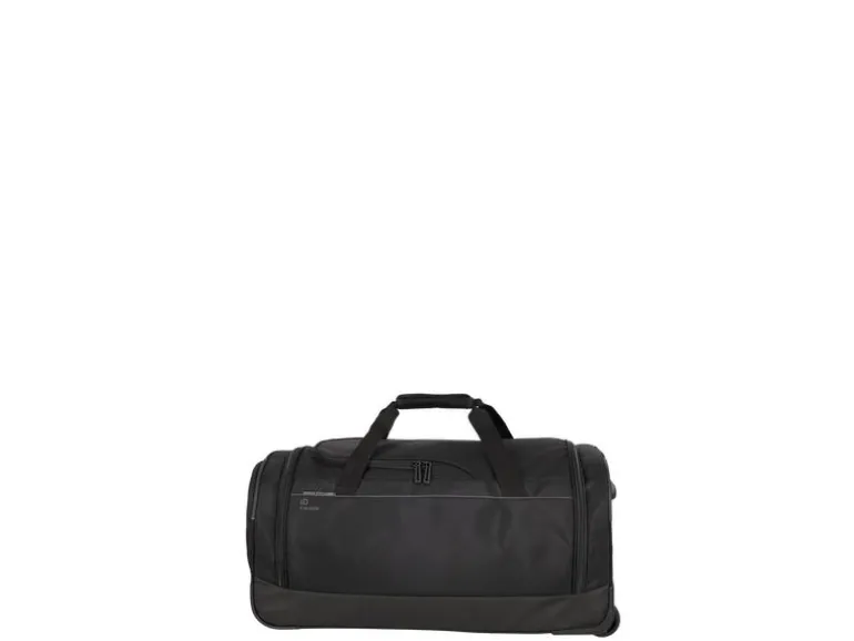 travelite Crosslite Reisetasche mit Rollen M, Schwarz 71 l