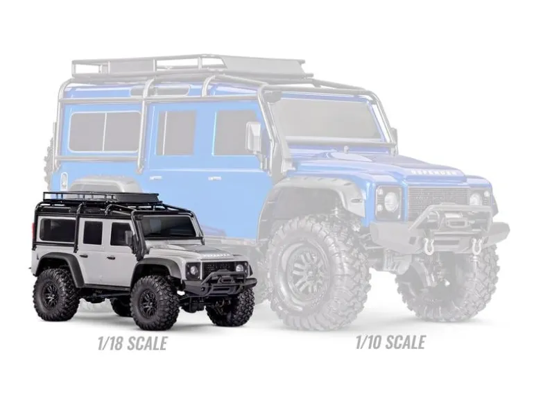 Traxxas Scale Crawler TRX-4M Land Rover Defender Silber, RTR, 1:18