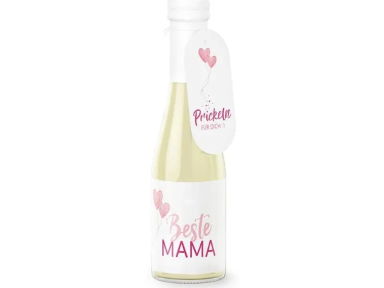 Trendcompany Geschenkidee Schaumwein Beste Mama 0.2 L