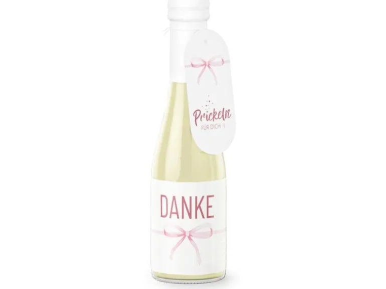 Trendcompany Geschenkidee Schaumwein Danke 0.2 L