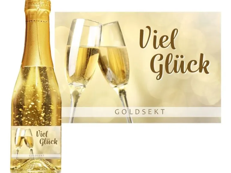 Trendcompany Geschenkidee Viel Glück 2 dl