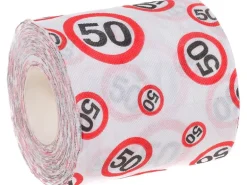 Trendcompany Scherzartikel WC Papier 50. Geburtstag