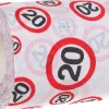 Trendcompany Scherzartikel WC Papier 20. Geburtstag