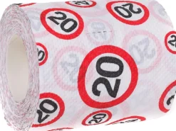 Trendcompany Scherzartikel WC Papier 20. Geburtstag
