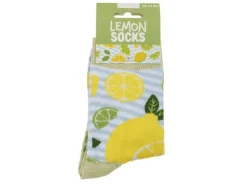 Trendcompany Socken Zitronen Limetten Grösse 36-42