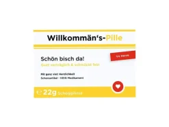 Trend Import Scherztabletten Willkommäns Pille 22 g, aus Schokolade