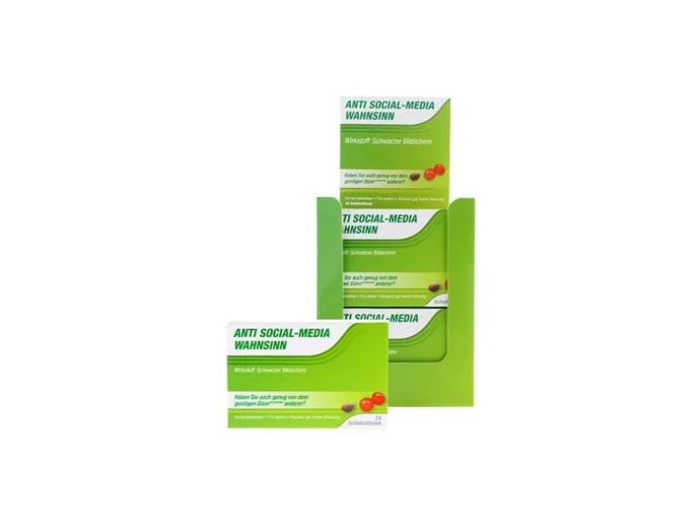 Trend Import Scherztabletten Social-Media Wahnsinn 22 g, aus Schokolade