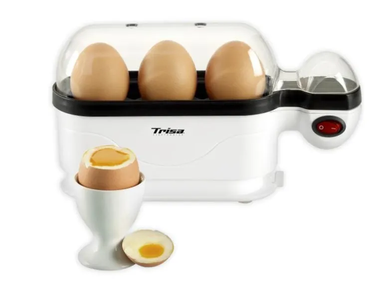 Trisa Eierkocher Eggolino 3, Schwarz/Weiss