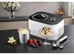 Trisa Glacemaschine La Cremeria Plus 1 l, Schwarz/Weiss