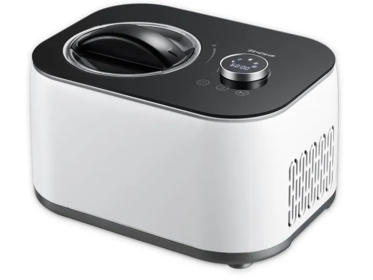 Trisa Glacemaschine La Cremeria Plus 1 l, Schwarz/Weiss