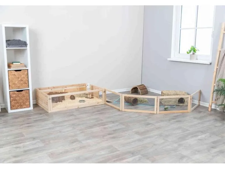 Trixie Freilaufgehege 4 Elemente à 60 x 30 cm, Holz, Indoor
