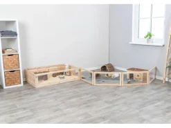 Trixie Freilaufgehege 4 Elemente à 60 x 30 cm, Holz, Indoor