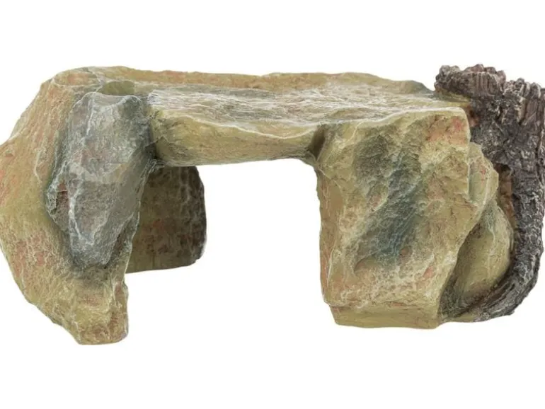 Trixie Höhle Felsplateau mit Baumstamm 25 cm