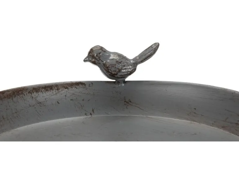 Trixie Vogeltränke zum Hinstellen, 800 ml, ø 22 cm, Grau