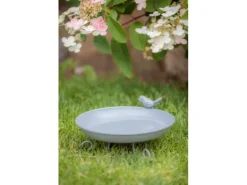 Trixie Vogeltränke zum Hinstellen, 800 ml, ø 22 cm, Grau