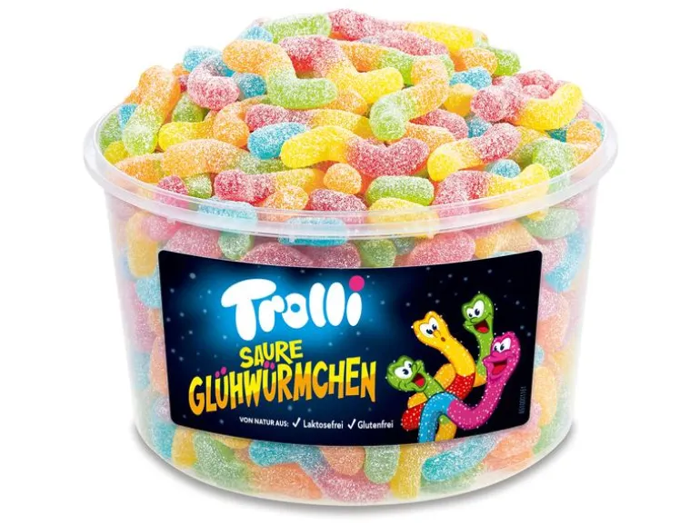 Trolli Gummibonbons Saure Glühwürmchen 1 kg