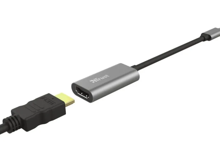 Trust Adapter USB-C-auf-HDMI USB Type-C - HDMI, Silber
