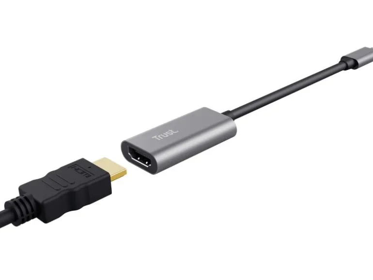 Trust Adapter USB-C-auf-HDMI USB Type-C - HDMI, Silber