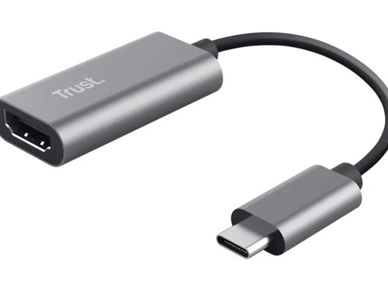 Trust Adapter USB-C-auf-HDMI USB Type-C - HDMI, Silber